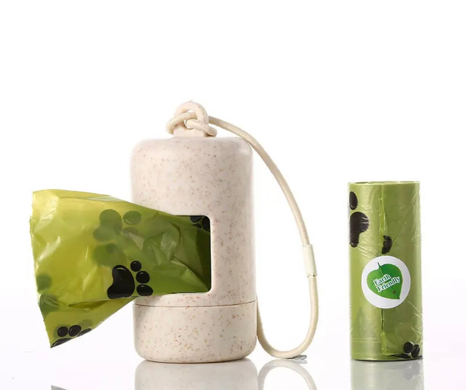 Poop Bag Holder + 1 roll of poop bags