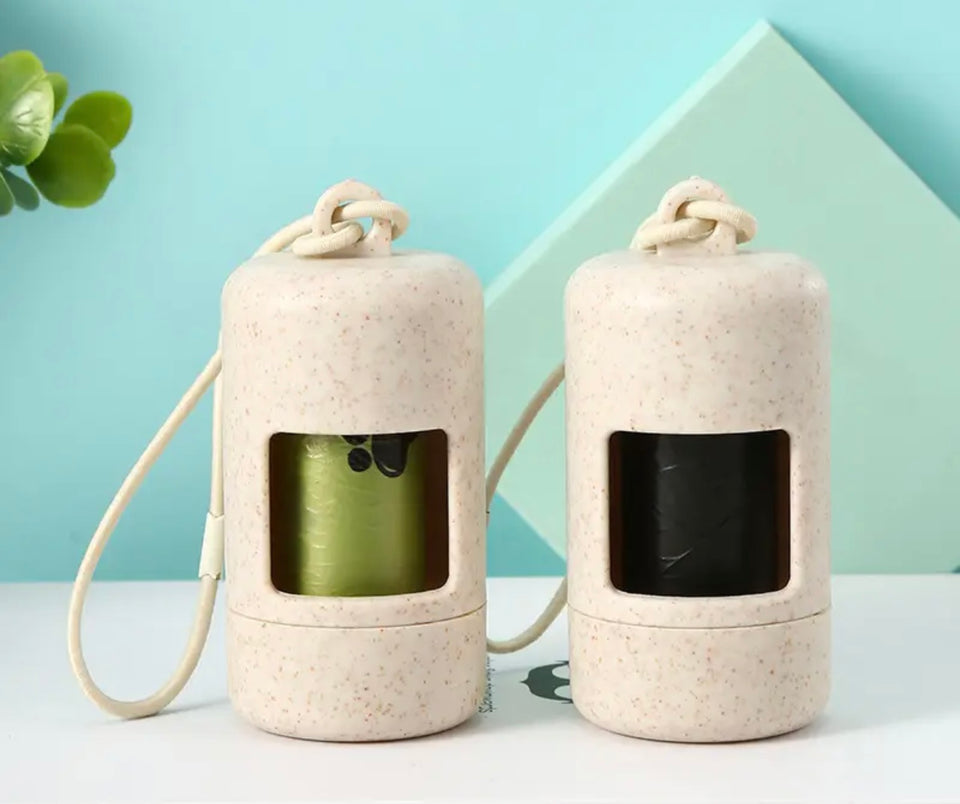 Poop Bag Holder + 1 roll of poop bags