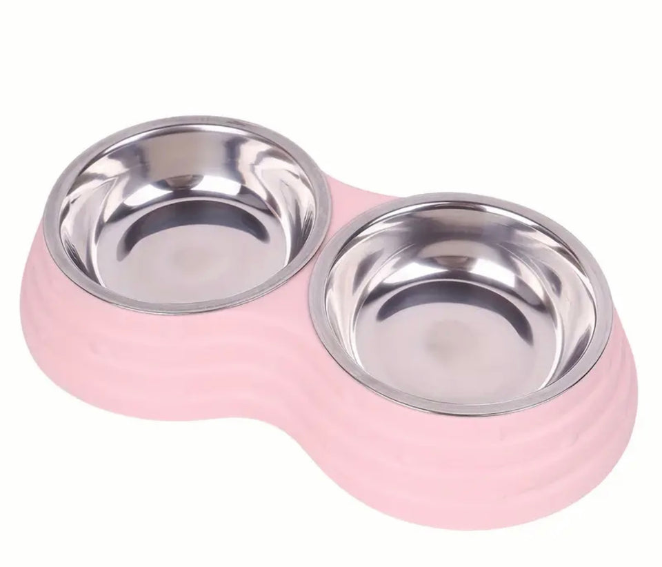 Stainless Steel Double Dog Bowls