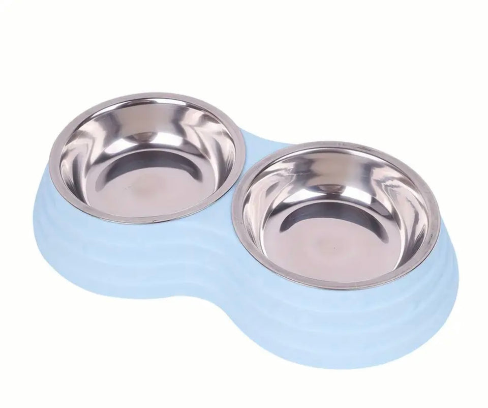 Stainless Steel Double Dog Bowls