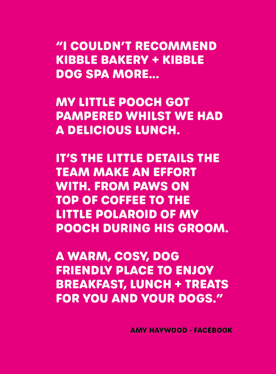 Kibble Dog Spa Booking