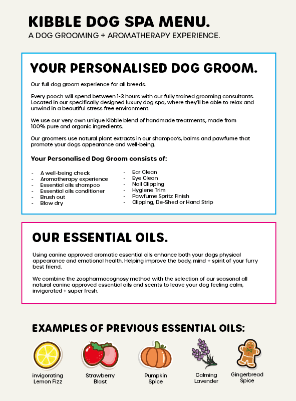 Kibble Dog Spa Booking