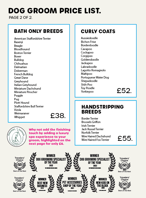 Kibble Dog Spa Booking