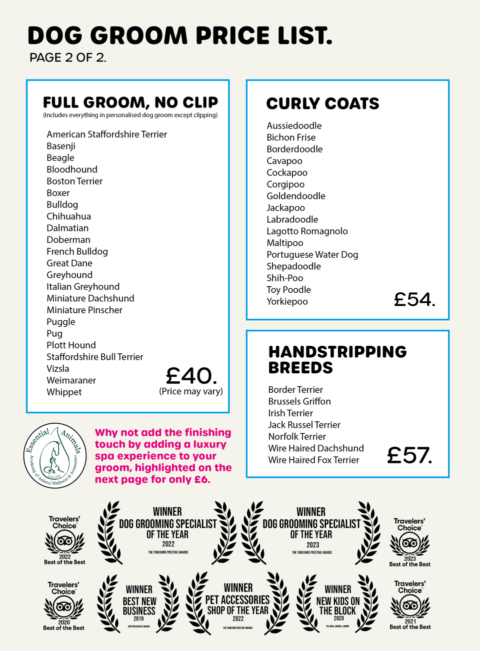 Kibble Dog Spa Booking