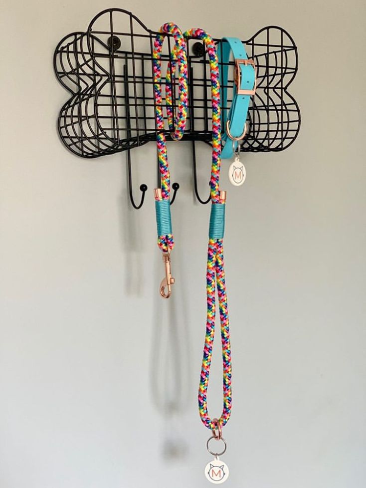 Moki and Blu Handmade BioThane Kibble Exclusive Dog Collar