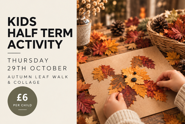 Kids Half Term Autumn Leaf Walk & Collage 🍂