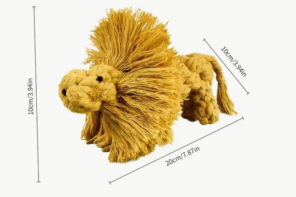 Lion Rope Dog Toy
