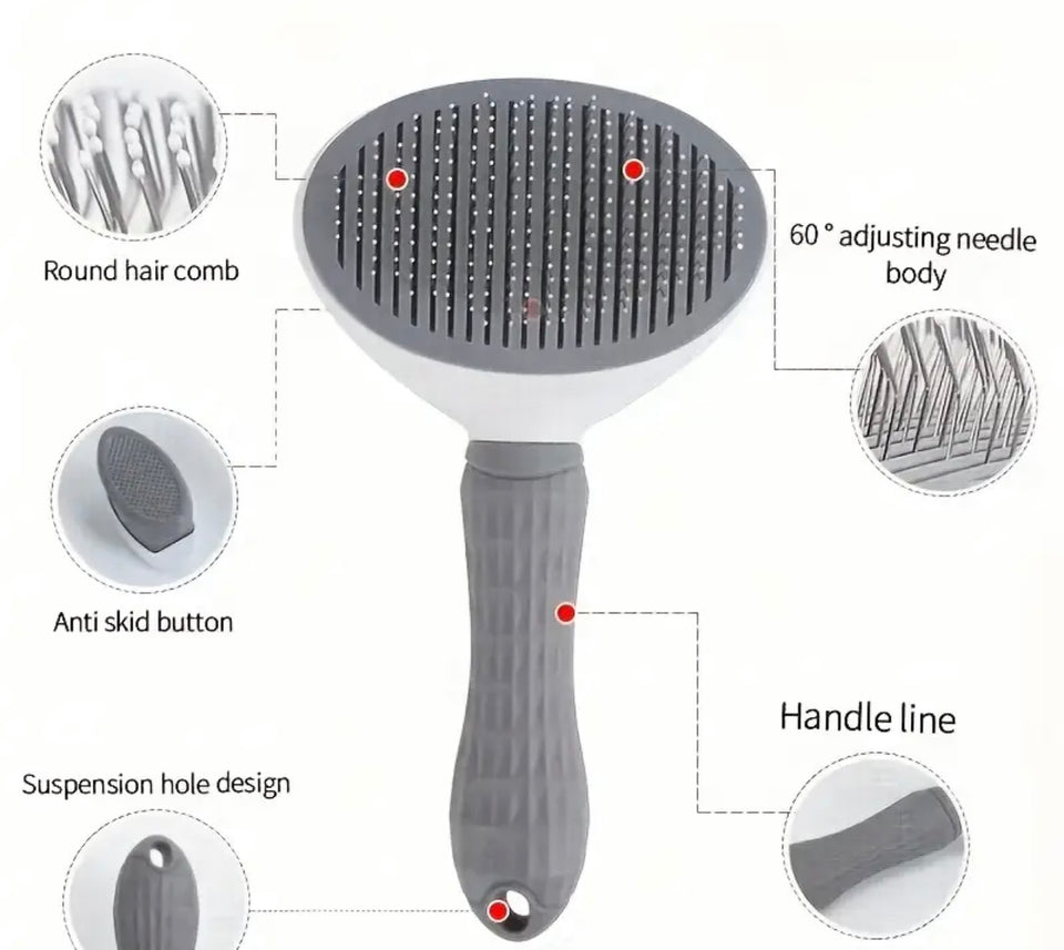 Grey Grooming Brush