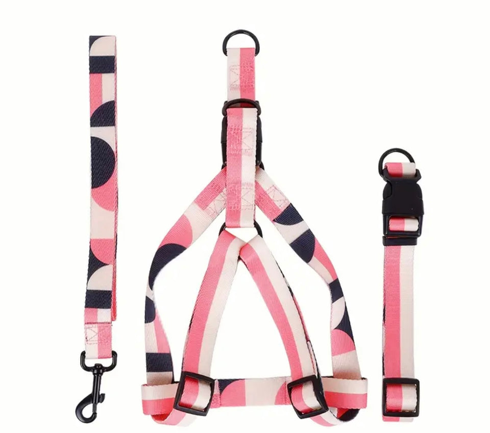 Geometric Design Dog Harness