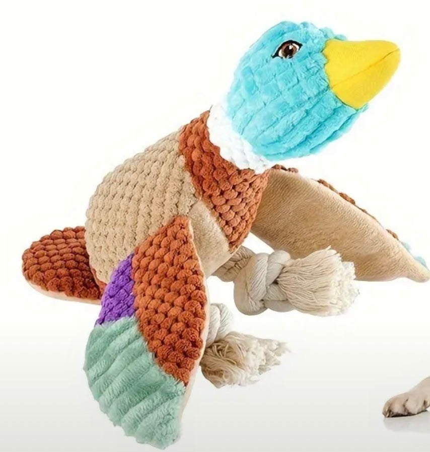 Plush Duck Dog Toy