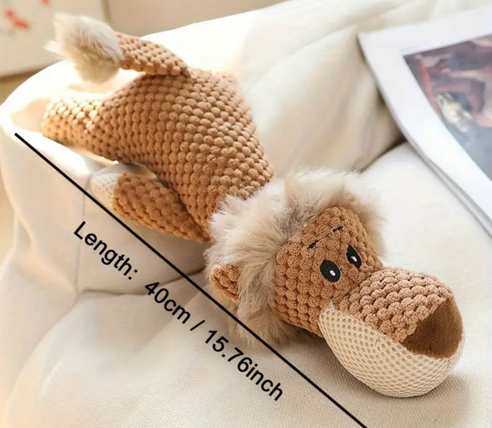 Lion Squeak Dog Toy