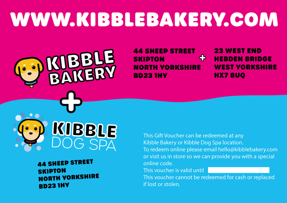 Kibble Bakery Gift Voucher