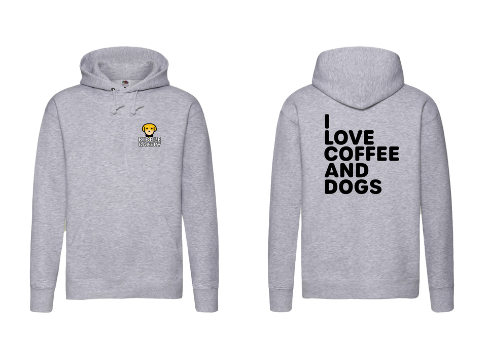 I LOVE COFFEE AND DOGS KIBBLE HOODY