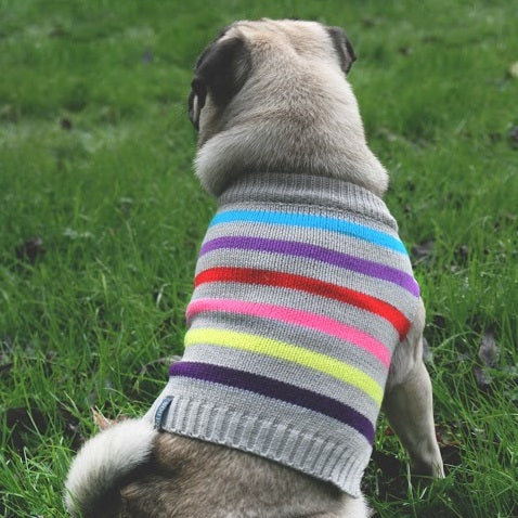 Sotnos Grey Super Stripe Sweater